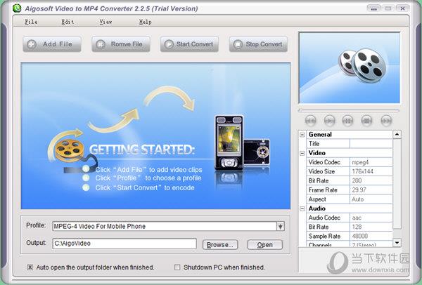 Aigosoft Video to MP4 Converter