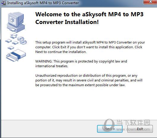 aSkysoft MP4 to MP3 Converter(MP4转MP3工具) V1.0.0 官方版