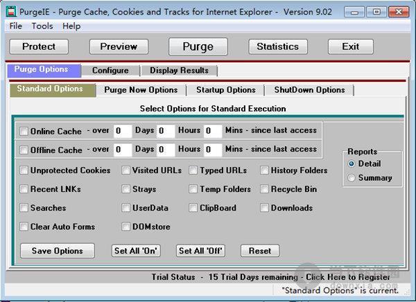 PurgeIE(浏览器缓存清理工具) V9.0.2 破解版
