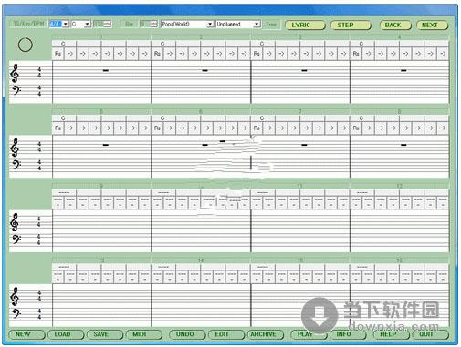 First Song Editor V1.39 英文绿色免费版 ［可以帮助生成各种音乐风格MIDI文件］