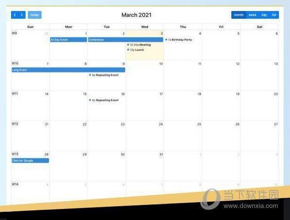 FullCalendar jQuery版本