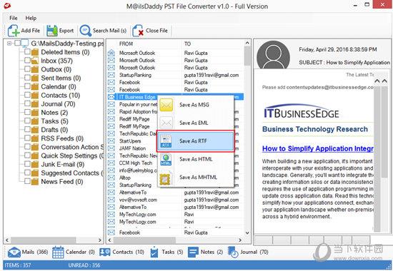 MailsDaddy PST File Converter