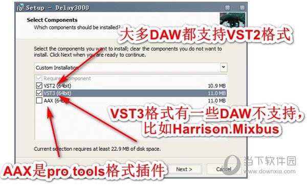 支持格式的选择