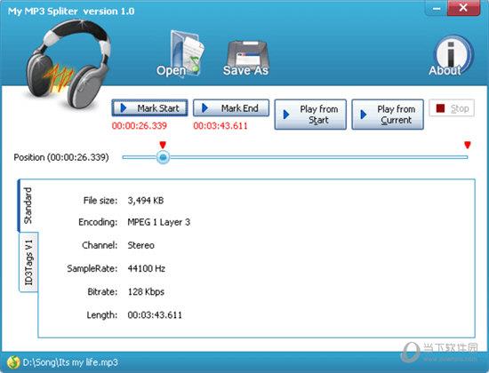 My MP3 Splitter(MP3分割工具) V2.3.3.0 官方版