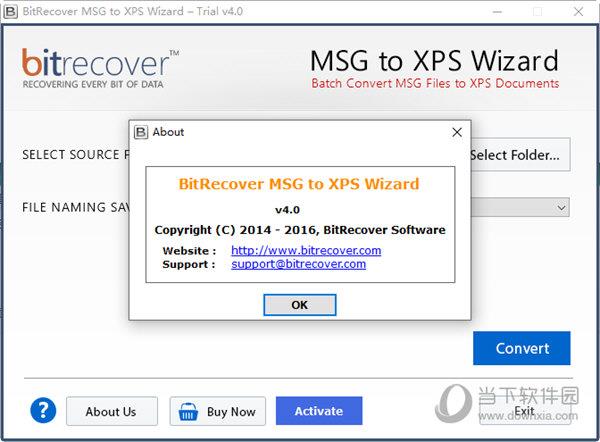 BitRecover MSG to XPS Wizard