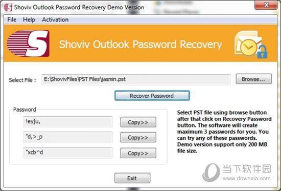 Shoviv Outlook Password Recovery(Outlook文件密码恢复) V17.10 免费版