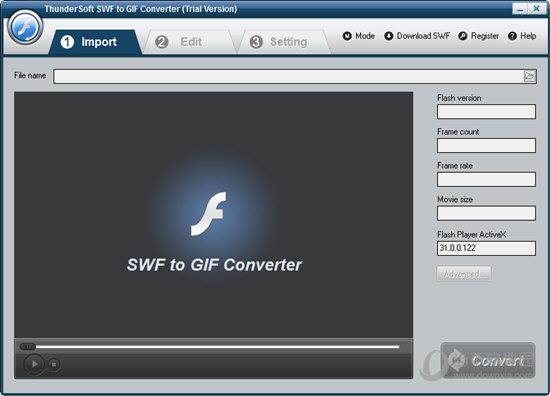 ThunderSoft SWF to GIF Converter(SWF转GIF动画转换器) V2.8.0 官方版