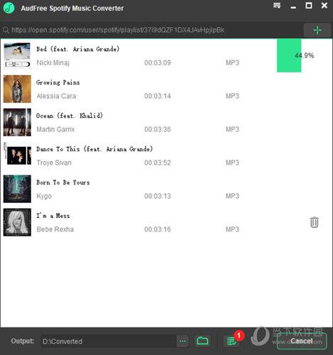 AudFree Spotify Music Converter(Spotify音乐下载转换工具) V1.0.0 免费版