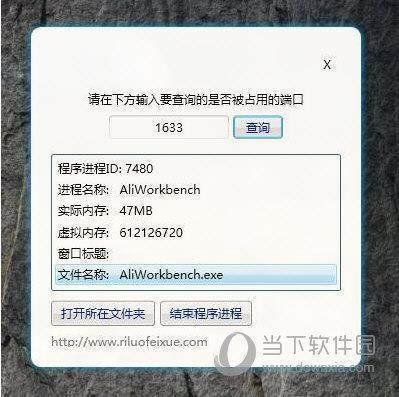 端口占用查看工具 V1.0 绿色免费版