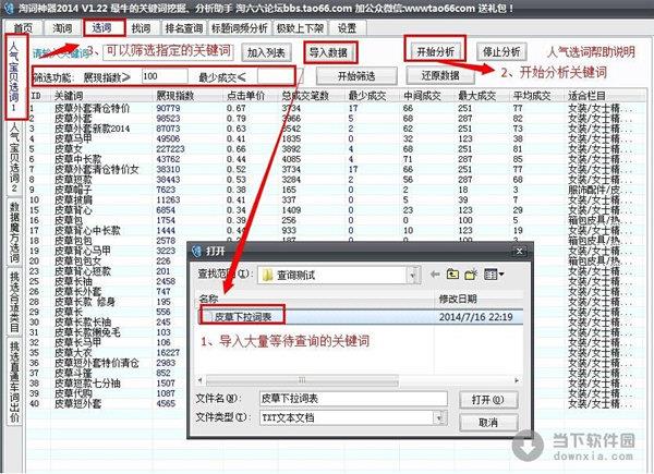 淘宝关键字优化软件