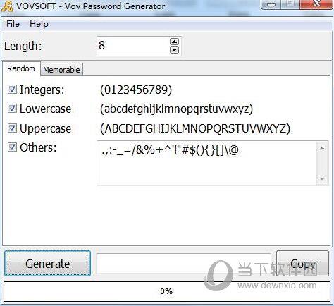 Vov Password Generator(随机密码生成器) V1.6 官方版