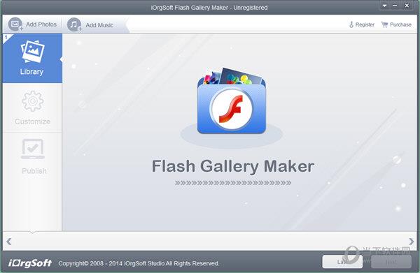 iOrgsoft Flash Gallery Maker(flash幻灯片制作软件) V1.0.1 官方版