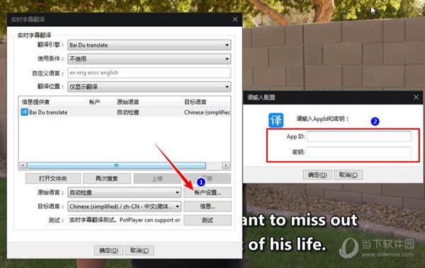 PotPlayer字幕实时翻译插件