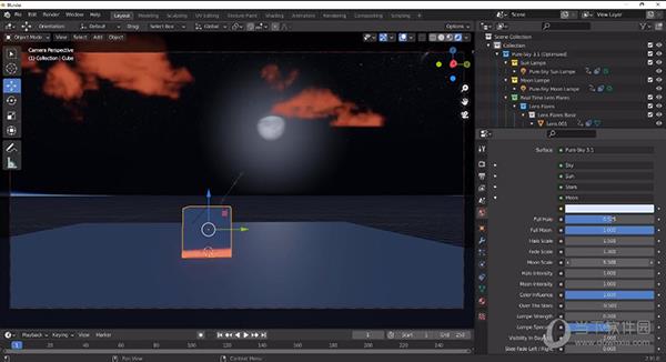 Pure-sky Pro(Blender丁达尔光效插件) V4.6.12 绿色版