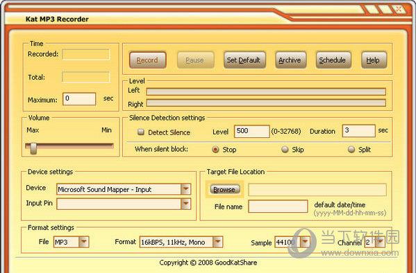 Kat MP3 Recorder(MP3录音软件) V3.3.0.0 官方版