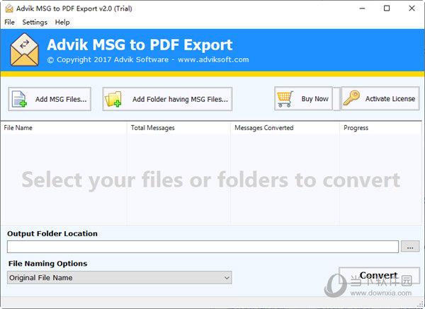Advik MSG to PDF Export