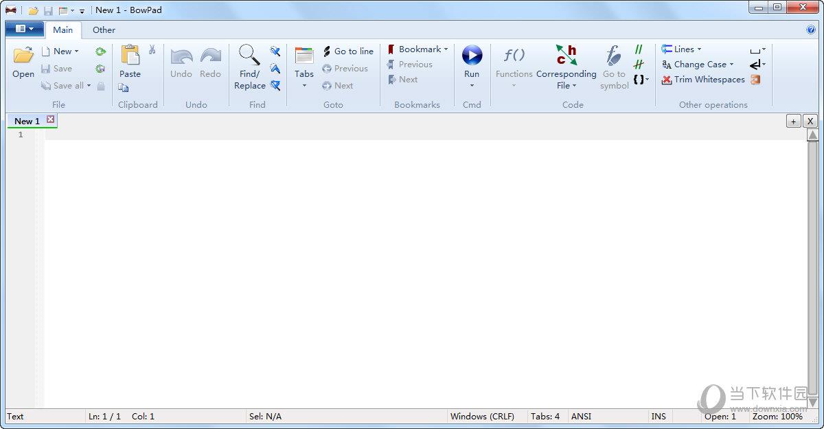 BowPad(文本代码编辑器) V2.8.5 绿色免费版