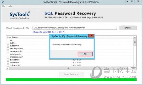 SysTools SQL Password Recovery(数据库密码恢复软件) V3.0 官方版