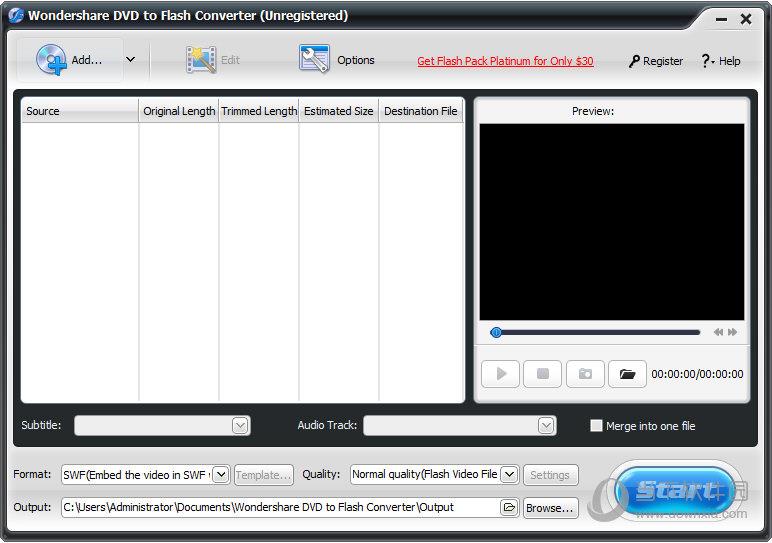 Wondershare DVD to Flash Converter(DVD转Flash工具) V3.0 官方版