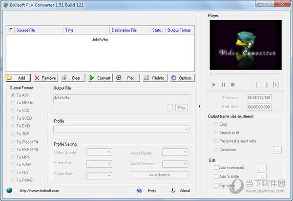 Boilsoft FLV Converter(FLV视频转换器) V1.51 绿色免费版