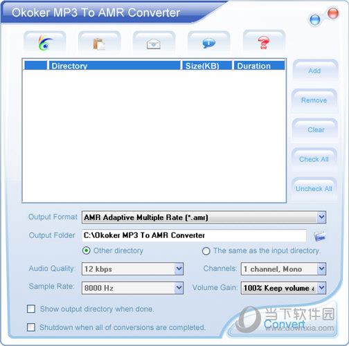 Okoker MP3 to AMR Converter(MP3到AMR转换器) V6.0 官方版