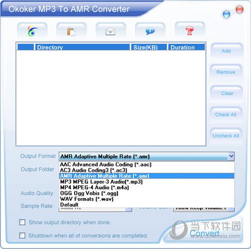 Okoker MP3 to AMR Converter