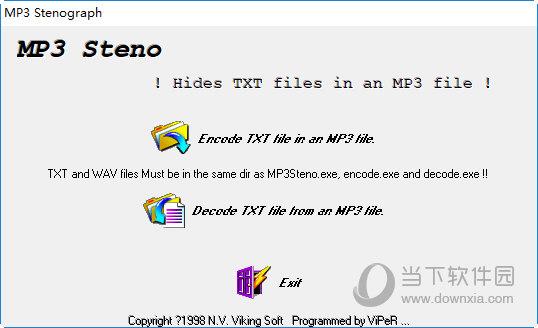 MP3 Steno(音频隐写读出工具) V1.0 绿色免费版