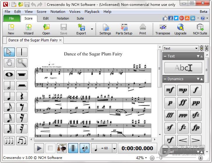 Crescendo Music Notation Editor(乐谱编辑器) V3.00 官方版