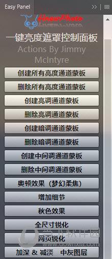 Easy Panel(PS一键亮度遮罩控制面板插件) V3.1 官方版