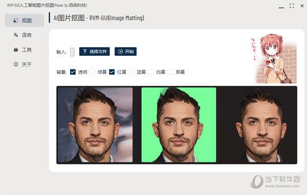 RVM GUI人工智能图片抠图 V0.1.0 绿色版