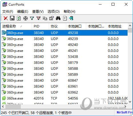 CurrPorts(端口查看器) V2.50 中文绿色版