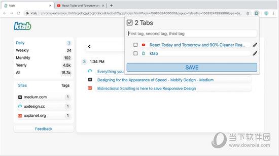Ktab(Chrome标签页收藏整理插件) V1.0 官方版