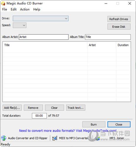 Magic Audio CD Burner(CD刻录软件) V1.4.3 免费版