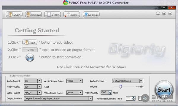 WinX Free WMV to MP4 Converter(WMV转MP4工具) 2.0.9 官方版