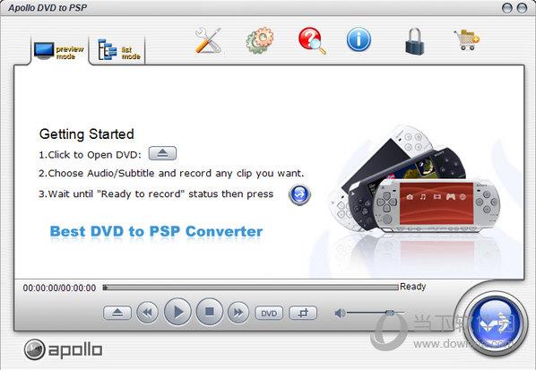 Apollo DVD to PSP(DVD转PSP工具) V6.1 官方版