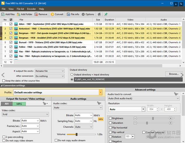 Free MKV to AVI Converter(MKV转AVI工具) V1.9 官方版