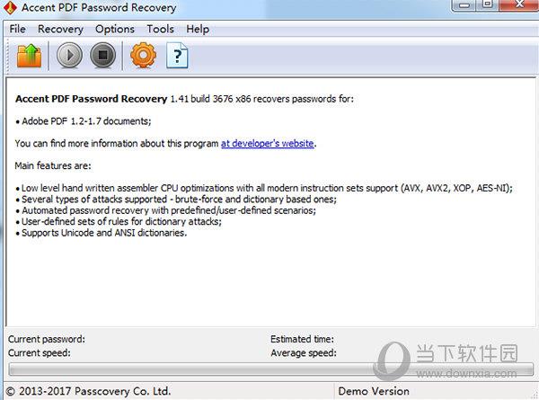 Accent PDF Password Recovery(PDF密码恢复软件) V1.41 官方版