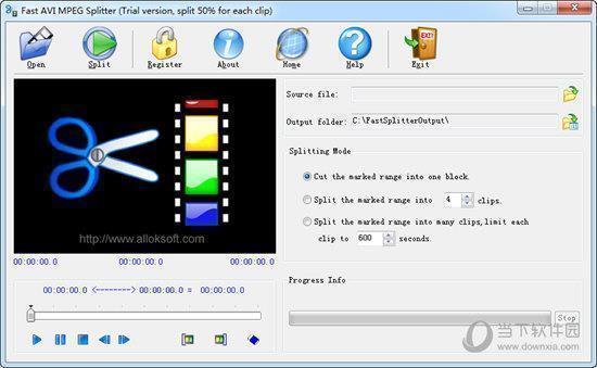 Fast AVI MPEG Splitter(视频拆分器) V1.2.1220 官方版