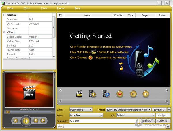 3herosoft 3GP Video Converter(3gp视频格式转换器) V4.1.4 官方版