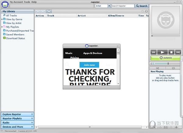 Napster(mp3下载器) V4.5.1.0 英文版