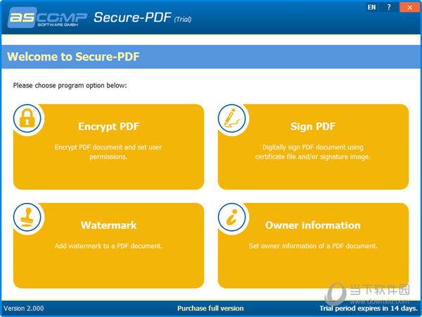 Secure-PDF(PDF加密软件) V2.000 官方版