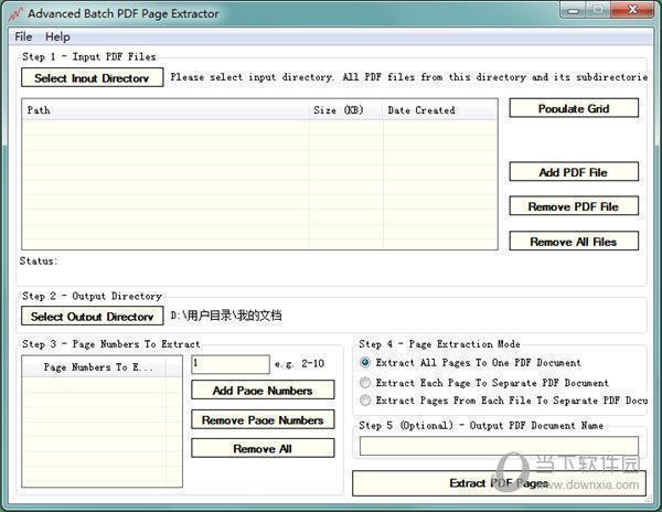 Advanced Batch PDF Page Extractor(PDF页面提取软件) V1.10 官方版