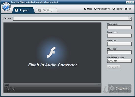 Amazing Flash to Audio Converter(Flash到音频转换器) V2.8.0 官方版