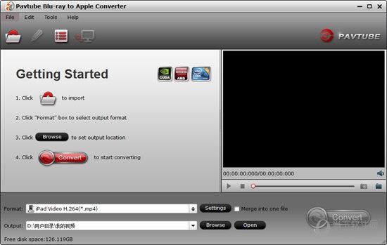 Pavtube Blu-ray to Apple Converter(蓝光到苹果转换器) V4.6.2.5363 官方版