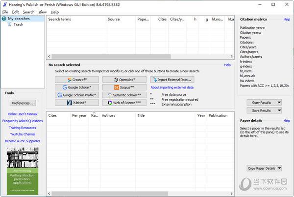 Harzings Publish or Perish(文献检索工具) V8.6.4198 官方版
