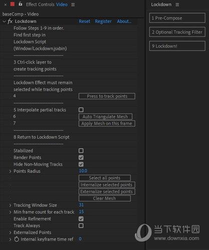 Aescripts Lockdown(AE特效修饰插件) V1.1.0 免费版