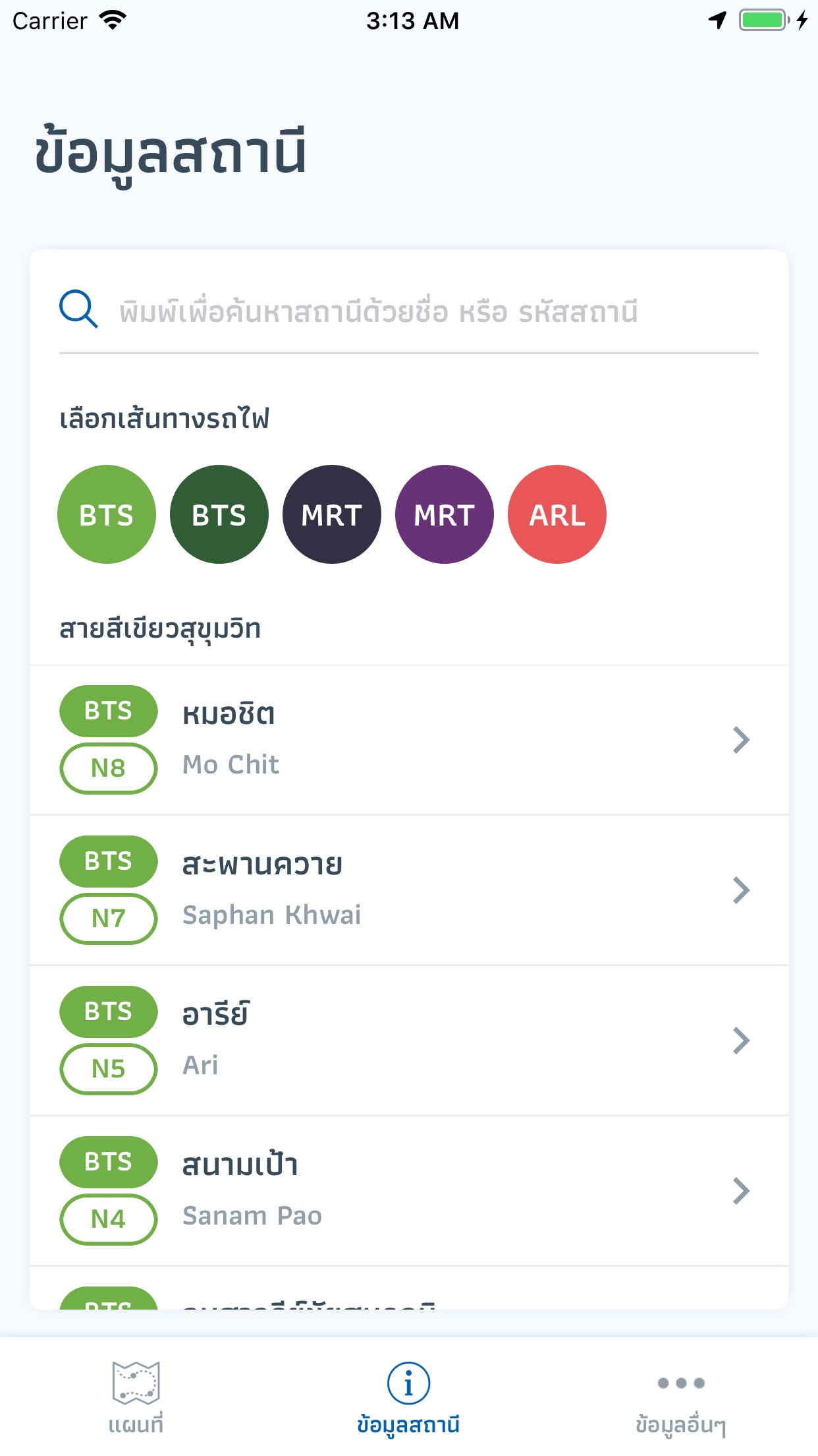 Bkk Rail泰国地铁线路图app