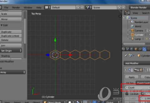 blender软件设置xyz值1