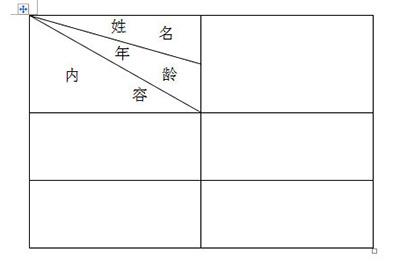 一个多斜线的表头就做好