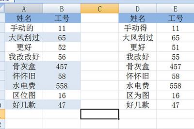 有错误的数据